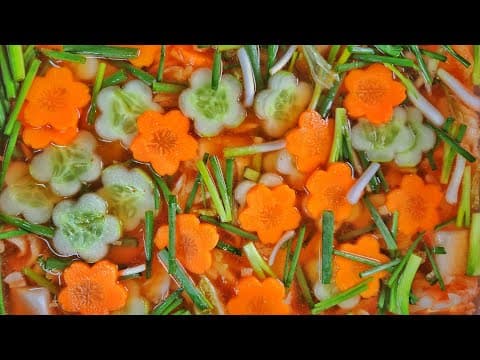 명절 스트레스와 느끼함을 날려줄❗️시원 아삭 개운 나박김치 나박물김치 #kimchi