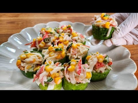 요즘 "이것" 때문에 밥 생각이 안나요💥새콤 달콤 아삭한 오이와 고소하고 매콤한 크래미의 만남~💯정말 기가 막혀요~