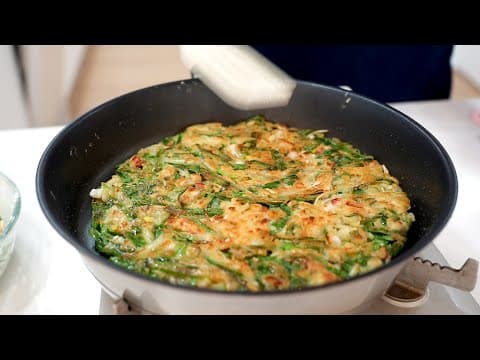 해물부추전에 '콩나물' 넣으면 바삭+아삭! 훨~씬 맛있어지는 비결