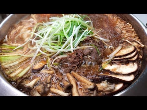 고기에 미리 양념하지마세요! 붓기만 하면! 국물에 밥 싹싹 비벼먹는 대박집 뚝배기불고기 완성🥇 황금비율양념육수 알려드려요. 국물불고기/당면불고기