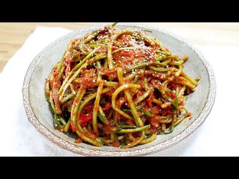 고구마줄기 김치 ( sweet potato vines kimchi )