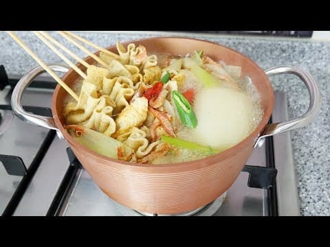 콩나물과 고추씨를 넣어 칼칼하고 시원한 오뎅탕 ( Fish Cake Soup )