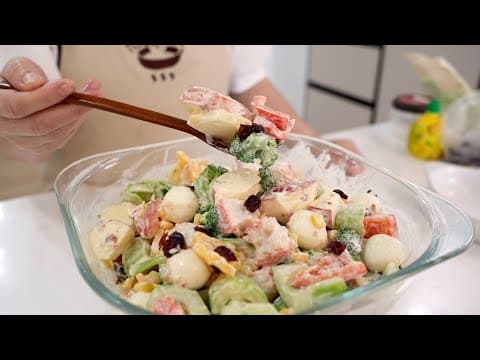 바쁜 명절밑반찬으로 강력추천! 3분이면 뚝딱 만드는 샐러드