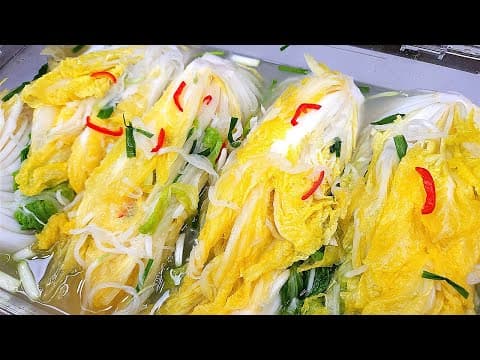 백김치🥇톡! 쏘는 사이다처럼 시원하고 아삭한 맛집은 "이렇게" 만듭니다.