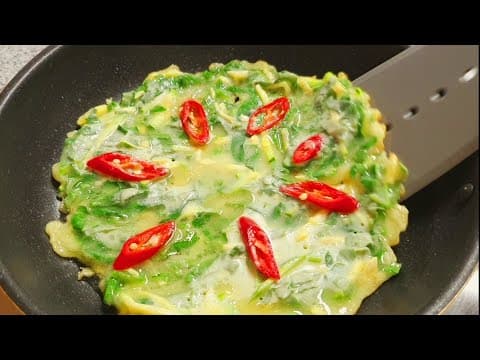 호박잎은 찌지 말고 이렇게 드셔보세요❗ 너무 맛있어서 동네 담벼락에 있는 호박잎은 모조리 따러 갑니다 👍호박잎 전/ 호박잎 부침개