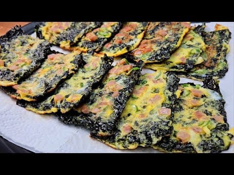 냉장고에 김이 있다면 이렇게 해보세요. 순식간에 사라집니다