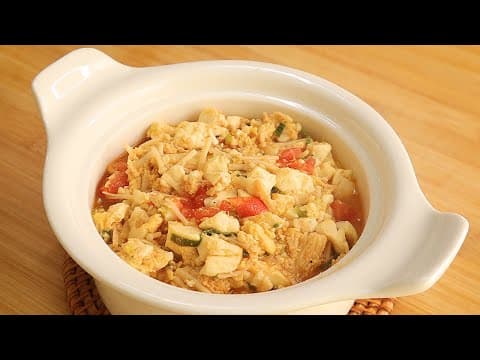 순두부와 토마토를 이렇게 드세요! 속편하고 영양가득한 한끼가 완성됩니다👍💯