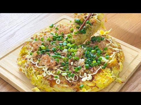 누가 먹어도 맛있는 초간단 양배추 요리 (Feat.오코노미야키) : 고기보다 맛있는 다이어트 레시피 양배추 오믈렛 : Cabbage omelet