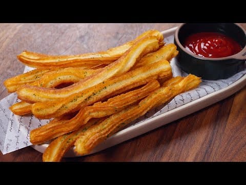 츄러스 닮은 바삭바삭 감자튀김 만들기 :: 초바삭한 감자튀김 레시피 :: 간식 :: 감자요리 ::감자튀김 바삭하게 튀기는 방법