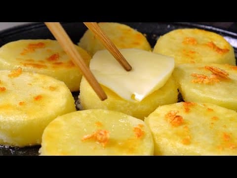 뜯어먹는 통감자구이 피자~!! 두툼 하고 바삭~바삭한 감자! 감자요리!