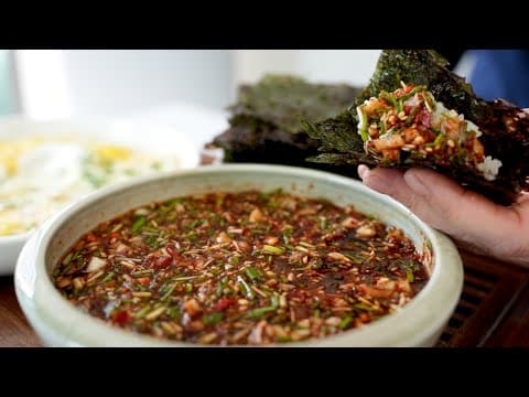 김에 달래장만 있으며 즐거운 내 입~ 달래장에 밥 한그릇 뚝딱