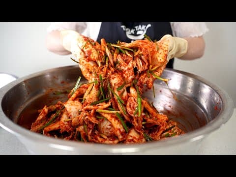 장마때 담가서 김장전까지 먹는 여름 막김치 (배추김치)