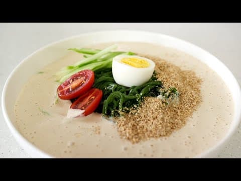 콩국수인데 콩이 필요없는 초간단! 먹으면 살빠진다는 시원한 다이어트 콩국수