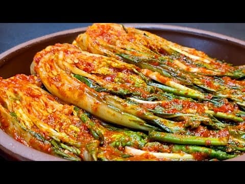 얼갈이 봄김치에 '이것' 넣어 절이면 풋내 1도 없습니다