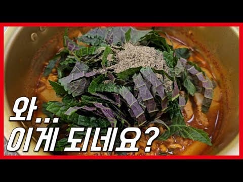 와.. 이게 되네요? 야매 감자탕 라면 만들기