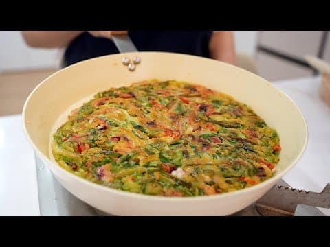 물가에 치이는 요새 비싼 쪽파대신 저렴한 2천원짜리 실파로 해물파전드세요