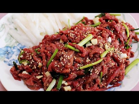 육회 만들기 : 전문점에서 만들던 육회 양념 레시피