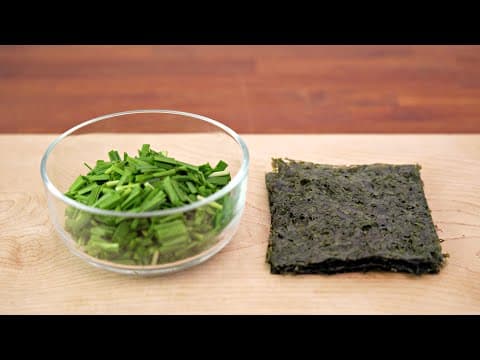 김과 부추가 집에 있다면 이렇게 해보세요! 무조건 맛있습니다👍🏻