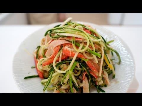 추석 전 느끼함을 잡아줄 냉채! 오이맛살냉채 소스 이렇게 무쳐서 밑반찬 준비해보세요.