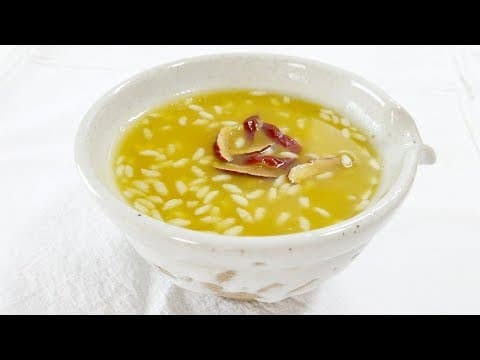 단호박 식혜 ( sweet pumpki sweet rice drink, sikhye )