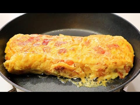 토마토와 계란을 이렇게 드세요! 영양가득 맛있는 아침 식사가 완성됩니다👍💯