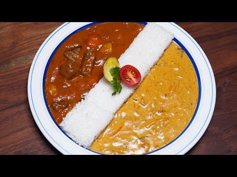 한번에 두가지 맛! 반반 카레 만들기 | 우유카레 | 토마토카레(4K)
