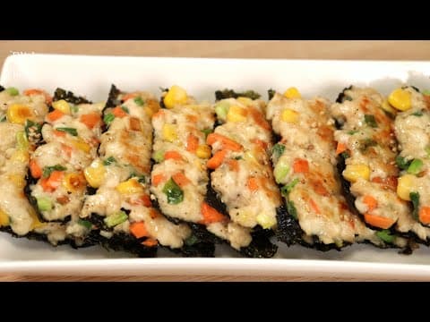 묵은김에 이걸 넣어 만들었더니 너무 맛있다고 하네요!😋오늘도 건강하게 바삭하고 부드러운 색다른 김요리