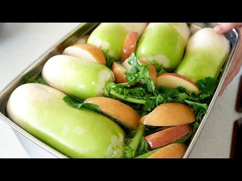 무 절이지마세요~ 통으로 담는 겨울동치미! 초간단하게 담가서 1년내 시원하게 드세요~