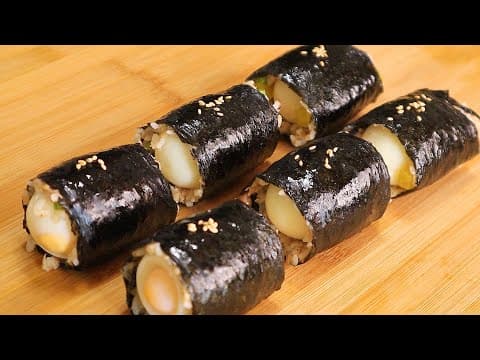 김밥을 이렇게 만들어 보세요! 담백 고소하고 색다른 한끼가 완성됩니다👍💯