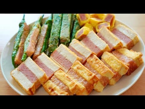 정말 맛있는 스팸모둠전 만들기 | 스팸레시피 | 간단전