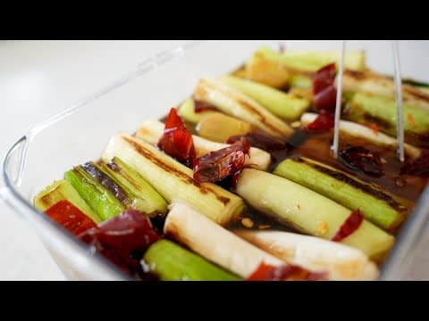 대파장아찌 하루만 숙성해도 맛있는비결! 훈제 맛이 나는 대파로 감칠맛 폭발