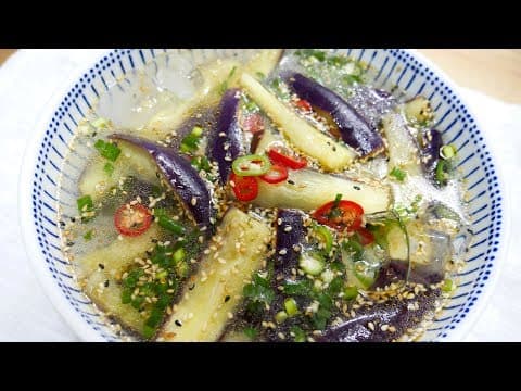 가지냉국 ( Chilled Eggplant Soup )