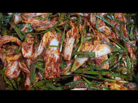 겉절이 양념 이렇게 완성 [알배추]로 만드는 겉절이 황금레시피