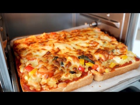 시켜먹는 피자보다 맛있어요! 🍞식빵에 겨울 간식 🍠고구마를 넣고 만든 토스트