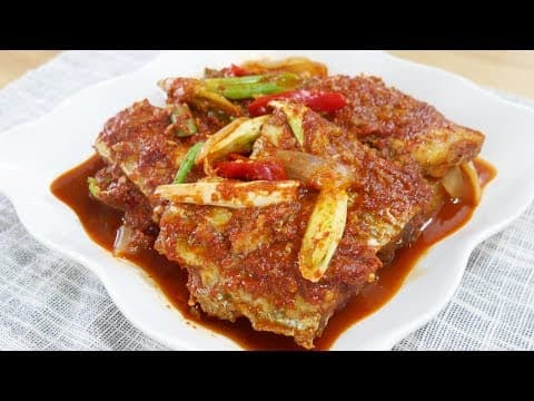갈치조림 ( Braised Cutlassfish )