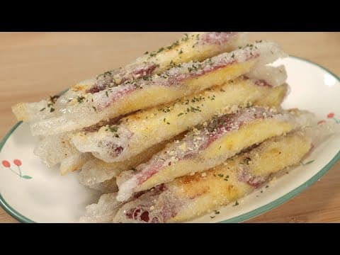 고구마 1개 있으면 이렇게 만들어 보세요~!! 간식으로 겉바속촉 맛은 두배로 맛있어요👍