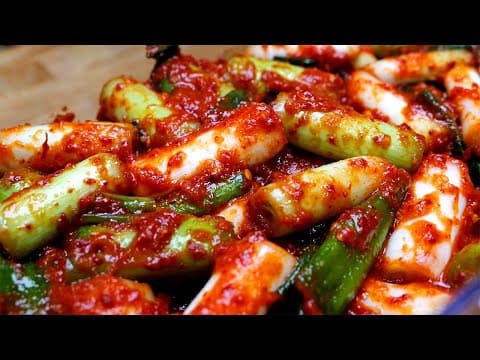 대파김치 가장 맛있게  담그는 비법 알려드립니다