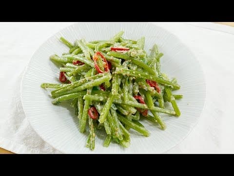 들깨가루 고구마줄기 볶음 ( Stir fried Sweet potato stems )