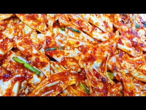 배추겉절이가 이렇게 맛있다니 놀랍습니다