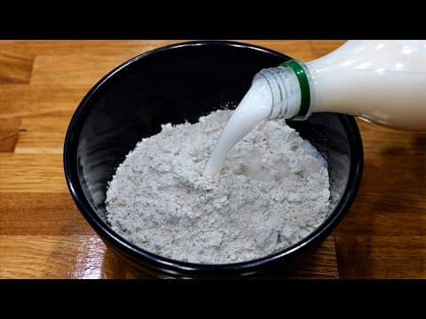 메밀가루에 막걸리를 부으세요 초간단 술빵이 완성됩니다