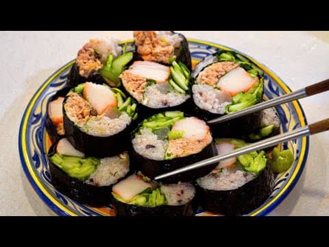 10분완성 불없이 만드는 여름김밥!! 정말 맛있어요!!