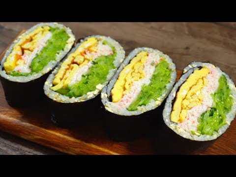 오이 이렇게 만들어 먹으니 가족들이 정말 잘먹어요~!! 접는 김밥, 주머니김밥 2탄! 🔥🔥