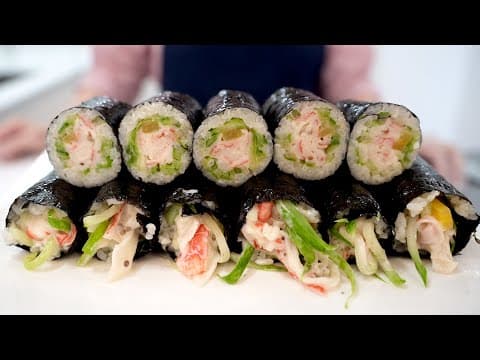 왜 이제 알았을까? 크래미🦀, 오이🥒 쉽게 만드는 시원한 여름 꼬마김밥