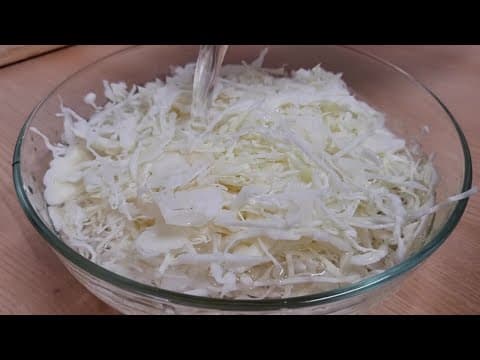 양배추를 잘게 썰면 밥이 필요없어요!! 탄수화물을 줄이는 최고의 방법 (양배추요리,양배추다이어트,양배추유부초밥)