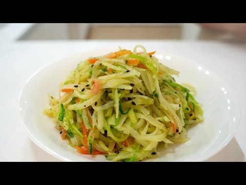 감자, 애호박을 채칼로 슥슥~밀어  쉽게 만드는 국민반찬 💯