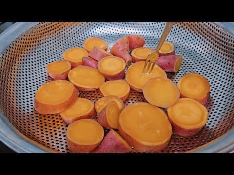 고구마를 이렇게 먹으면 혈당은 안정되고 아침 한끼가 간편해집니다,하루종일 든든하고 속도 편안해요 (ft.다이어트 고구마 스프 만들기)