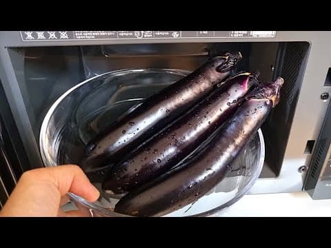 가지를 전자렌지에 넣으면 깜짝 놀랄 맛입니다