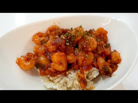 한입 먹어보시면 인생덮밥 등극합니다👍 새우덮밥에  빠져보🦐~