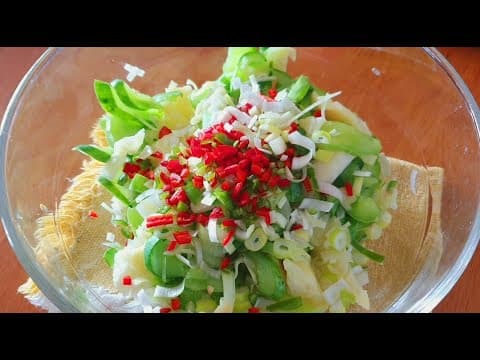 밥도둑 오이 무침! 소금 대신 이걸로 절이면 짜지도 않고 먹을 때까지 물이 생기지 않아요💯