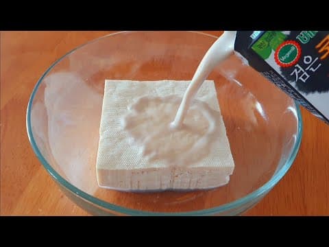 두부를 이렇게 먹었더니 무더위가 싹 사라져요~~5분 만에 만드는 진하고 고소한 초간단 콩국수👍